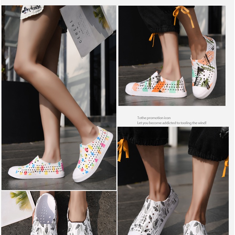 夏季時尚涼拖 防滑防水 鏤空雨鞋 軟底涉水鞋 情侶沙灘鞋 平底鞋 洞洞鞋 男鞋 涼拖鞋 女鞋 休閒鞋-細節圖6