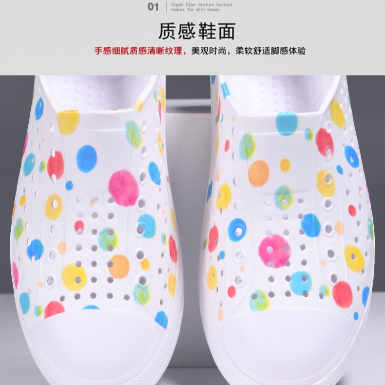 夏季時尚涼拖 防滑防水 鏤空雨鞋 軟底涉水鞋 情侶沙灘鞋 平底鞋 洞洞鞋 男鞋 涼拖鞋 女鞋 休閒鞋-細節圖8