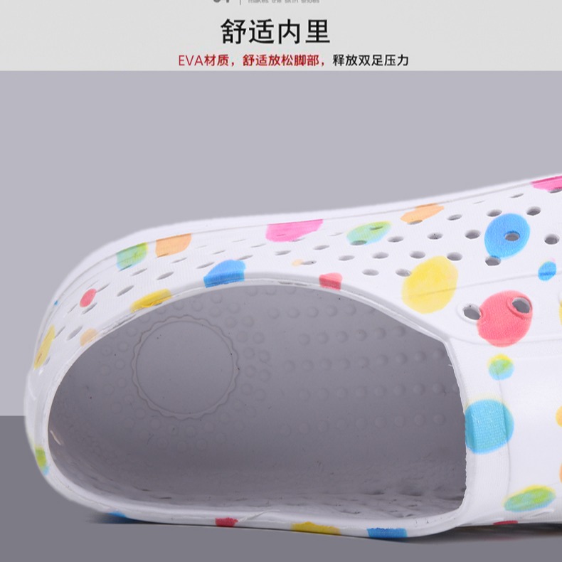 夏季時尚涼拖 防滑防水 鏤空雨鞋 軟底涉水鞋 情侶沙灘鞋 平底鞋 洞洞鞋 男鞋 涼拖鞋 女鞋 休閒鞋-細節圖11