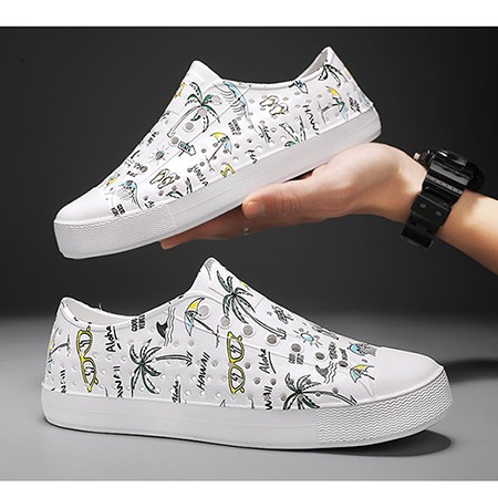 夏季時尚涼拖 防滑防水 鏤空雨鞋 軟底涉水鞋 情侶沙灘鞋 平底鞋 洞洞鞋 男鞋 涼拖鞋 女鞋 休閒鞋-細節圖2