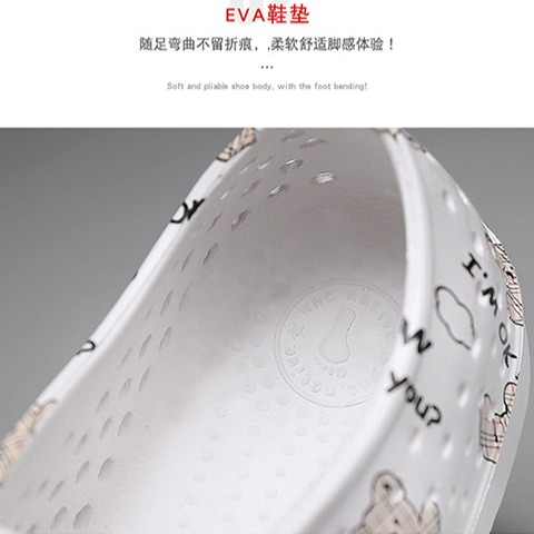 夏季時尚涼拖 防滑防水 鏤空雨鞋 軟底涉水鞋 情侶沙灘鞋 平底鞋 洞洞鞋 男鞋 涼拖鞋 女鞋 休閒鞋-細節圖7