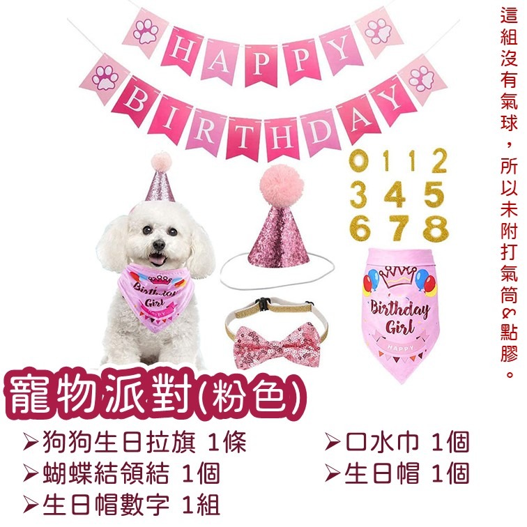 【24H快速出貨】寵物 生日派對氣球 主題派對 毛小孩 狗狗 貓咪  寵物蝴蝶結 寵物圍兜 寵物配件 口水巾 頸部裝飾-細節圖4