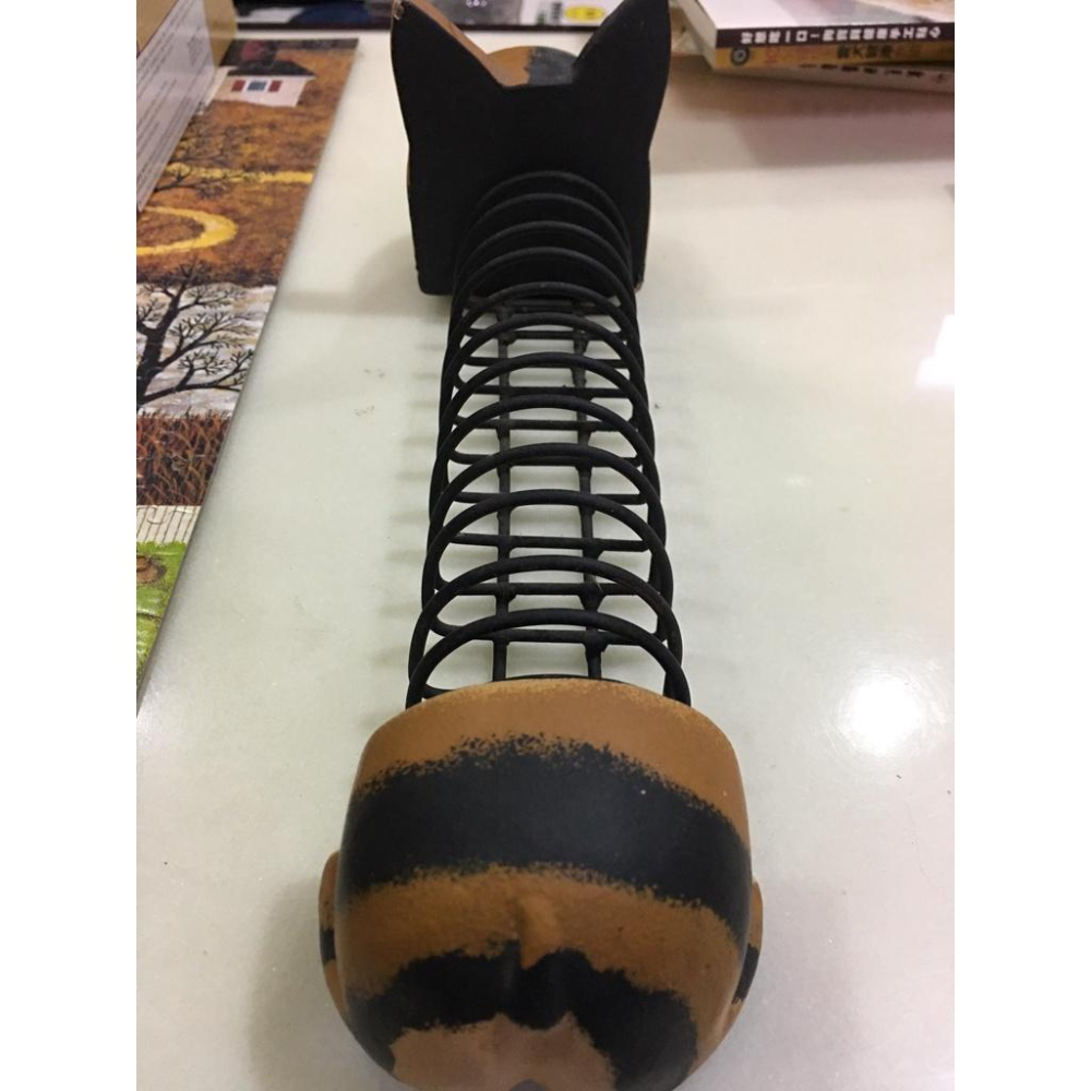 【阿得二手雜物】貓咪CD鐵架  / 擺設品 收藏架-細節圖3