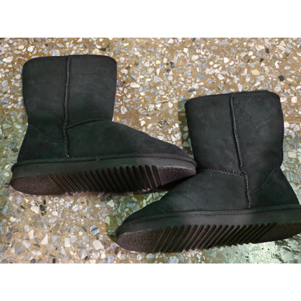 全新 正品 澳洲 UGG 雪靴 100%羊皮毛 低筒 5853灰 & 5803黑-細節圖2