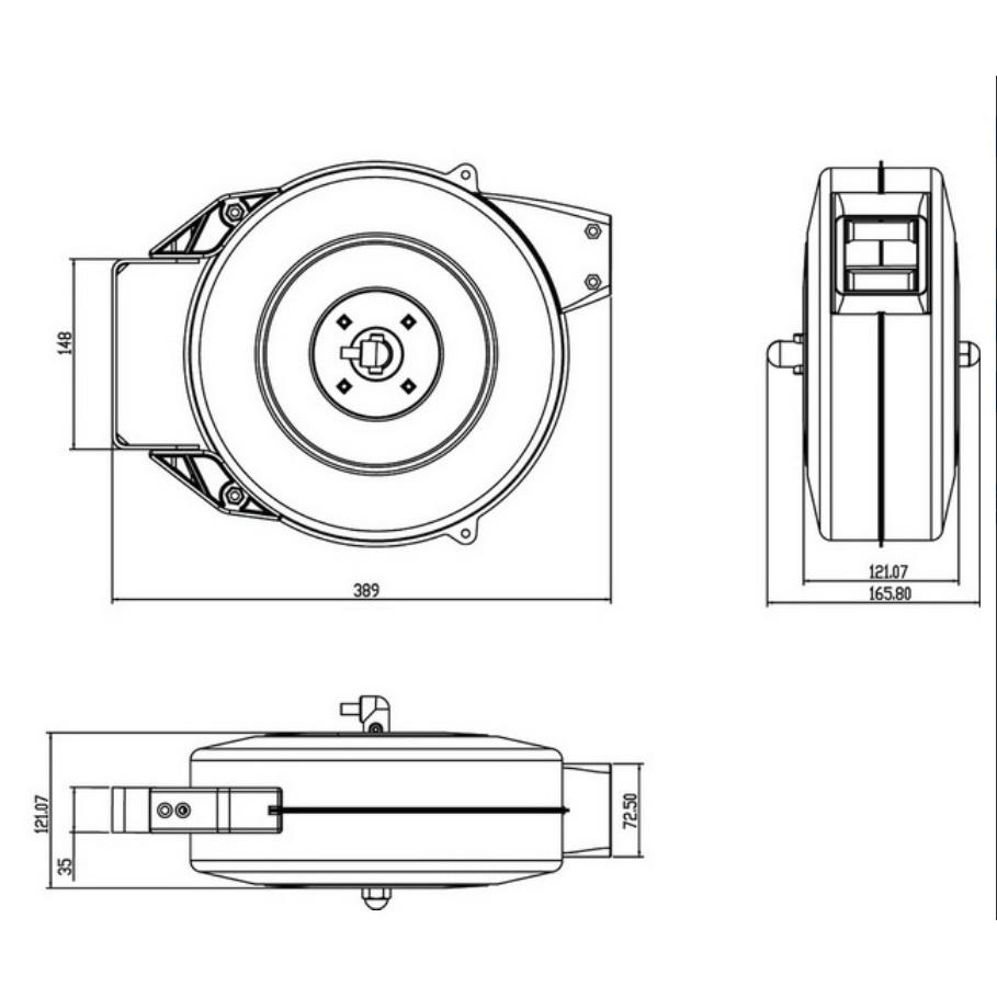 風管、空壓管捲揚器、10M空壓輪-細節圖2