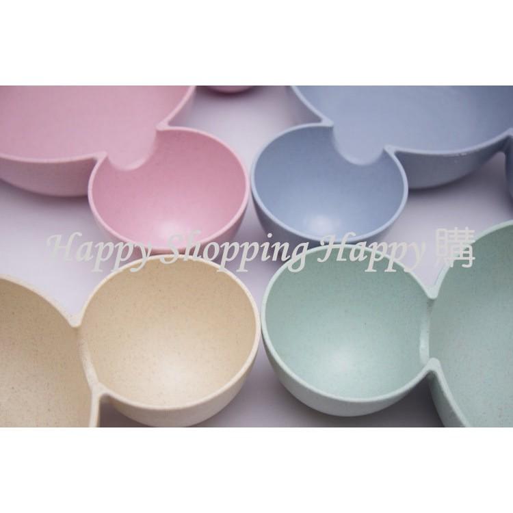 🚚現貨🚚 兒童學習碗分隔碗 小麥餐碗 分格碗  環保小麥碗 塑膠碗 防摔碗 兒童餐碗 練習吃飯 分菜盤-細節圖3