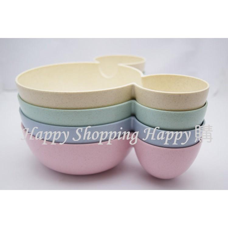 🚚現貨🚚 兒童學習碗分隔碗 小麥餐碗 分格碗  環保小麥碗 塑膠碗 防摔碗 兒童餐碗 練習吃飯 分菜盤-細節圖6