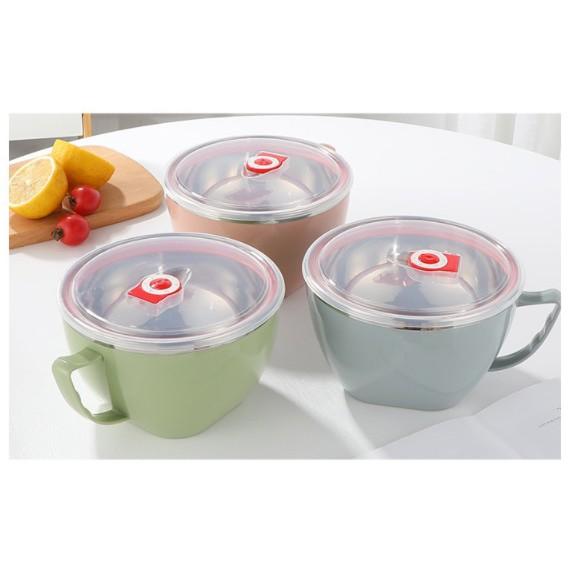 🚚🇹🇼現貨🚚 1200ml 不銹鋼碗 304不鏽鋼 泡麵碗 便當碗 防燙 大容量 韓式泡麵碗 雙層隔熱 密封 附蓋子 碗-細節圖8