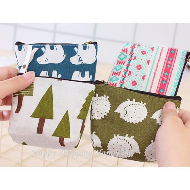 🚚現貨🚚 北歐風零錢包 麻布零錢包 帆布包 零錢包 鑰匙包 衛生棉袋 韓版零錢包 北歐風 收納包 小錢包 拉鍊包-細節圖5