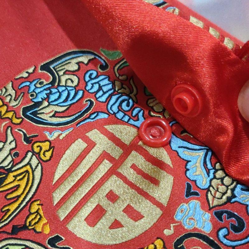 布藝 錢袋 福袋 紅包袋 禮金袋 12禮 刺繡布藝 禮金包 喜錢袋 十二禮 紅包 祝壽禮 壓歲錢 長輩生日 祝壽紅包-細節圖7