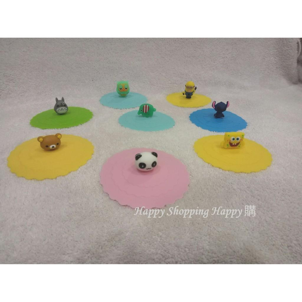 🇹🇼現貨🚚 卡通矽膠杯蓋 卡通杯蓋 卡通矽膠杯蓋 軟膠杯蓋 矽膠杯蓋 杯蓋  密封防漏杯蓋 環保杯蓋 防塵杯蓋 杯子蓋-細節圖3