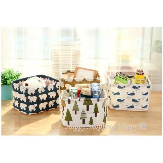 🚚🇹🇼現貨🚚 北歐風置物籃 棉麻收納籃 收納袋 摺疊收納盒 桌上置物 置物籃 收納籃 儲物籃 化妝品 置物 收納 北歐風-細節圖2
