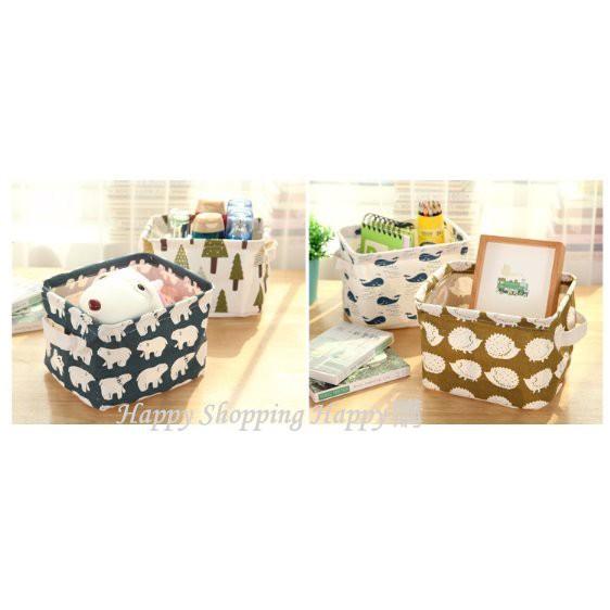 🚚🇹🇼現貨🚚 北歐風置物籃 棉麻收納籃 收納袋 摺疊收納盒 桌上置物 置物籃 收納籃 儲物籃 化妝品 置物 收納 北歐風-細節圖3