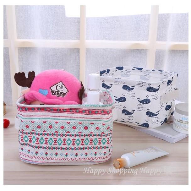 🚚🇹🇼現貨🚚 北歐風置物籃 棉麻收納籃 收納袋 摺疊收納盒 桌上置物 置物籃 收納籃 儲物籃 化妝品 置物 收納 北歐風-細節圖7