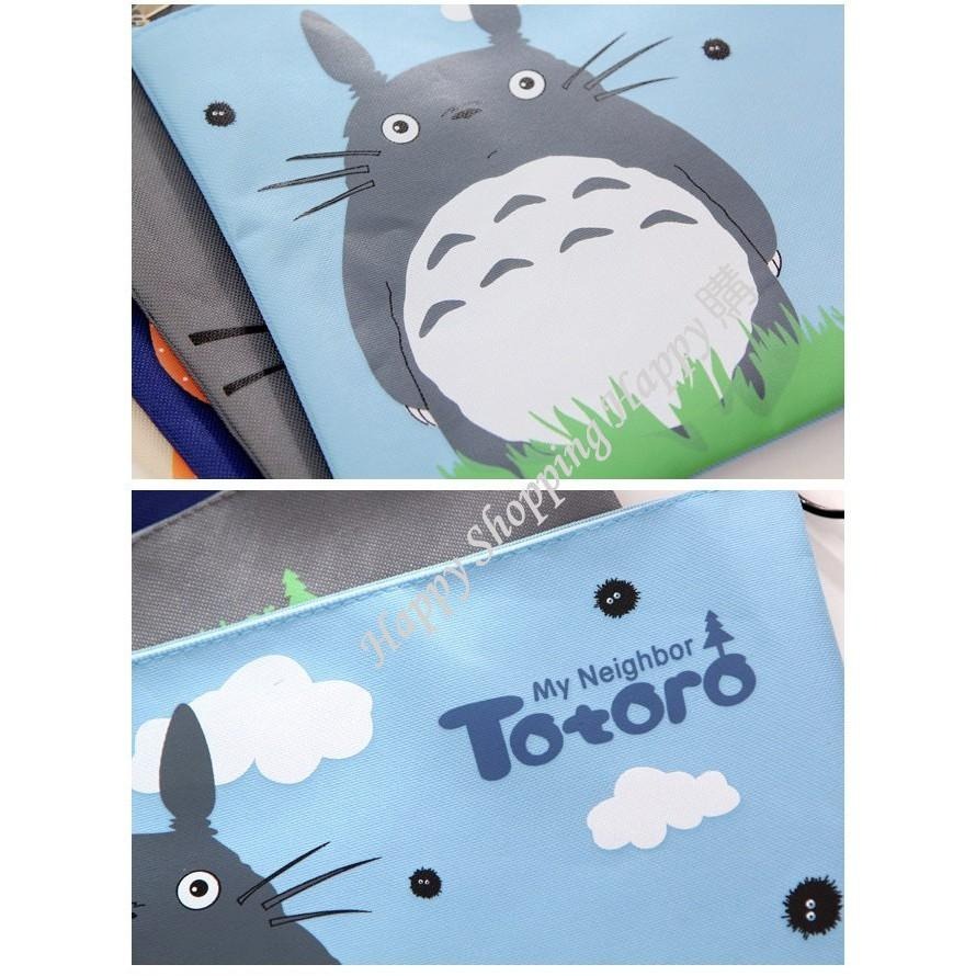 🚚現貨🚚 A4文件資料袋  A4文件夾 收納袋 文件袋 資料夾 龍貓 豆豆龍 牛津布 檔案夾 事務用品 文具-細節圖5