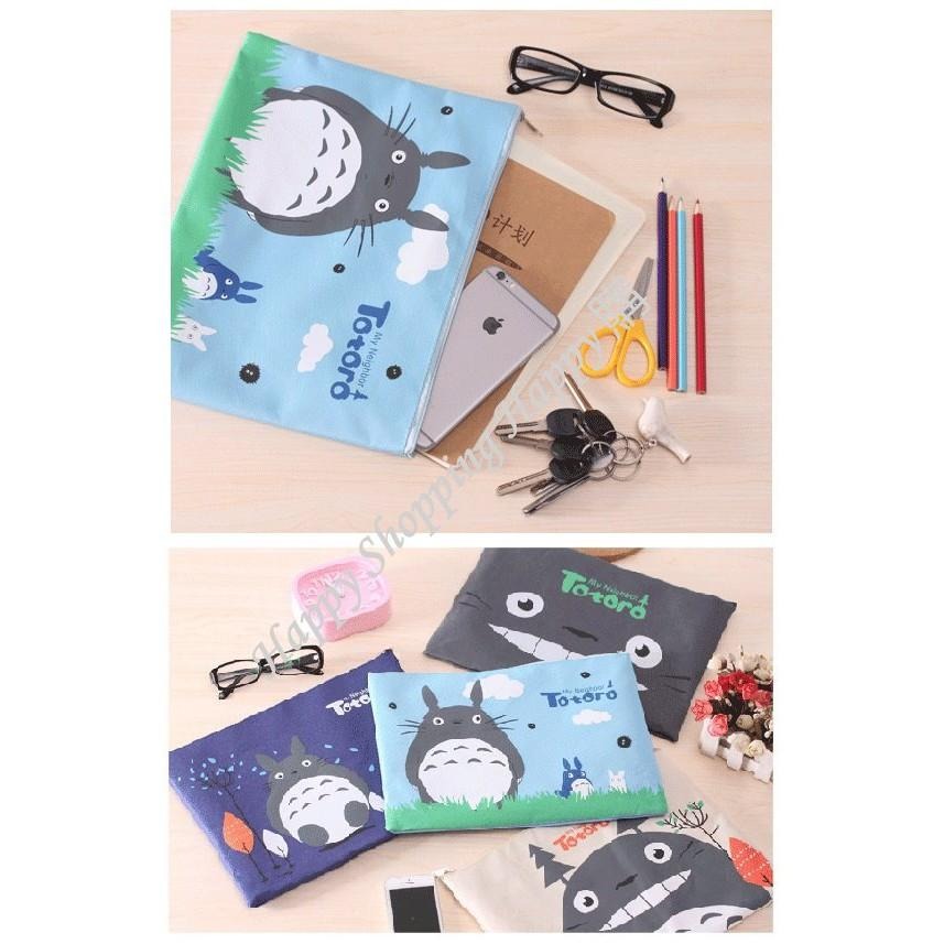 🚚現貨🚚 A4文件資料袋  A4文件夾 收納袋 文件袋 資料夾 龍貓 豆豆龍 牛津布 檔案夾 事務用品 文具-細節圖9