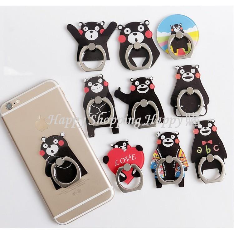 🚚🇹🇼台灣現貨🚚 熊本熊手機指環支架 手機指環扣 手機支架 360度旋轉 熊本熊系列 時尚指環手機支架 熊本熊 手機架-細節圖2