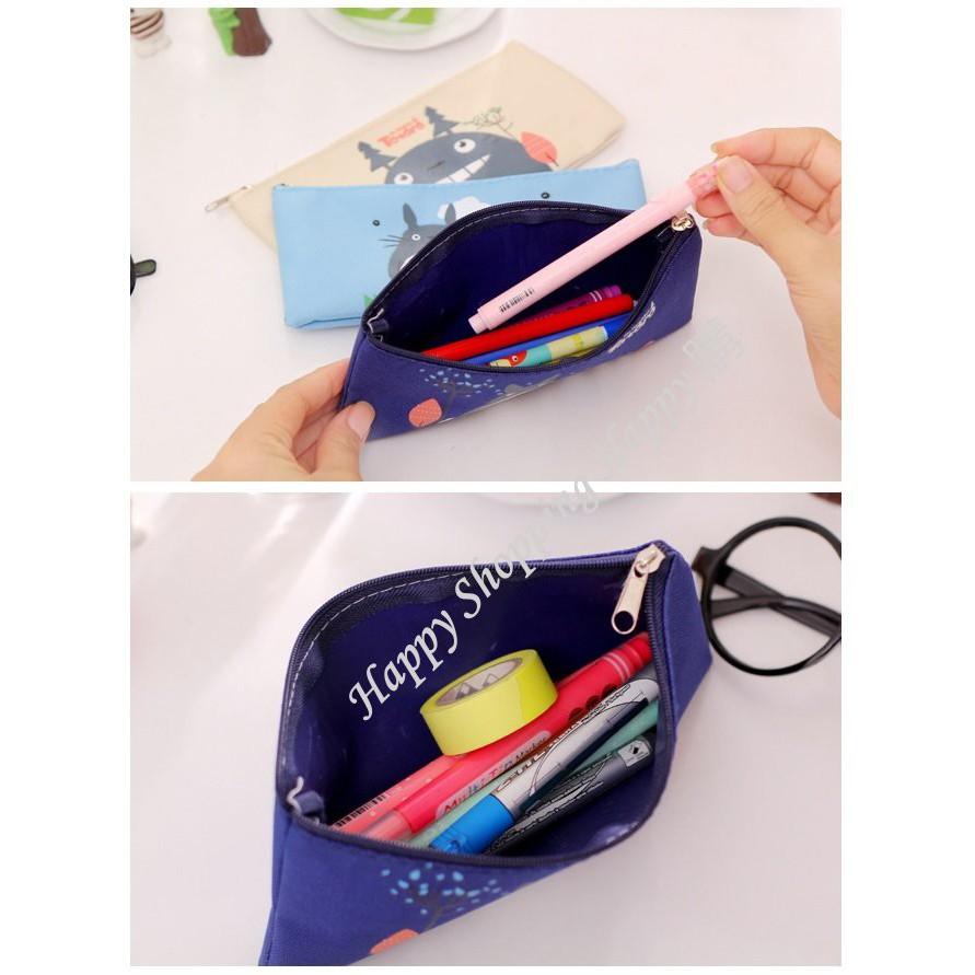 🚚🇹🇼台灣現貨🚚 龍貓牛津布筆袋 牛津布 龍貓 龍貓筆袋 筆袋 宮崎駿 文具 牛津布筆袋 豆豆龍筆袋 豆豆龍 收納袋-細節圖2