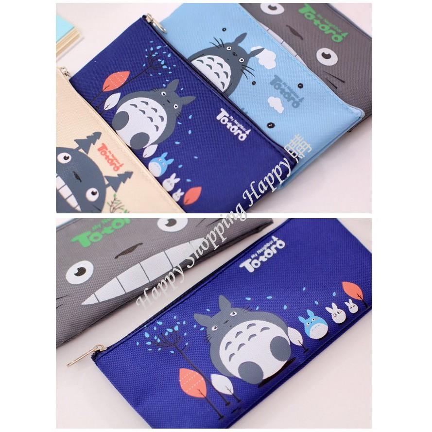 🚚🇹🇼台灣現貨🚚 龍貓牛津布筆袋 牛津布 龍貓 龍貓筆袋 筆袋 宮崎駿 文具 牛津布筆袋 豆豆龍筆袋 豆豆龍 收納袋-細節圖3