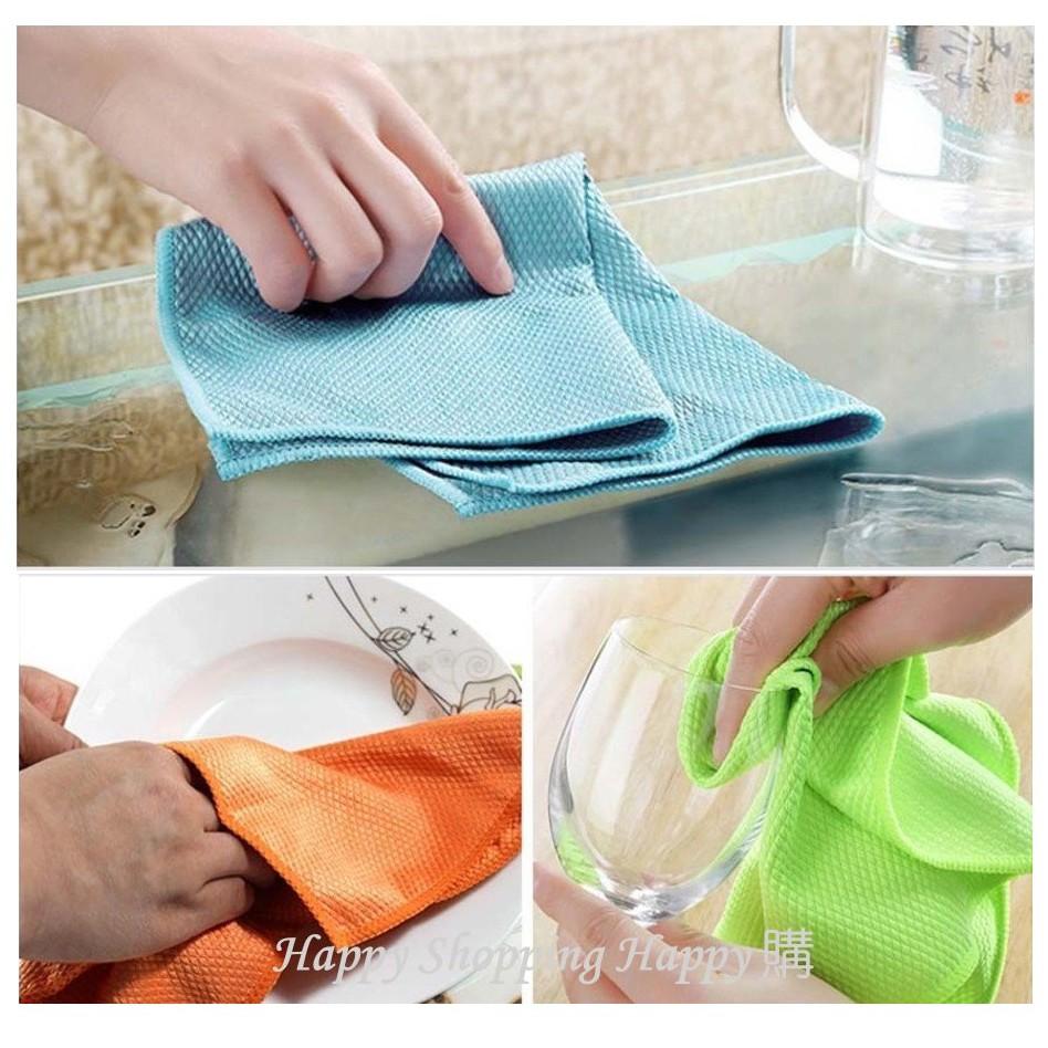 🚚🇹🇼台灣現貨🚚 超好洗抹布組 洗碗布 魚鱗抹布 無水痕 抹布 魚鱗布 清潔布 吸水不掉毛 清潔抹布 廚房抹布 清洗抹布-細節圖5