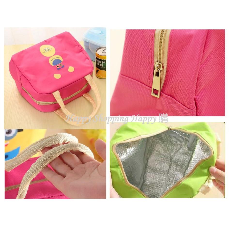 🚚現貨🚚 保溫保冰便當餐具袋 可愛卡通便當袋 野餐包 手提便當袋 保溫餐具袋 熊本熊 卡通便當袋 保溫便當袋 餐袋-細節圖5