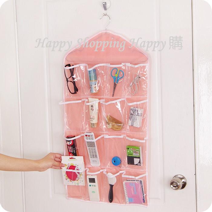 🚚🇹🇼現貨🚚 透明16格收納袋 可掛式16格收納袋 神奇收納 透明懸掛式 透明16格衣櫃收納袋掛袋 門後收納架 收納掛袋-細節圖3