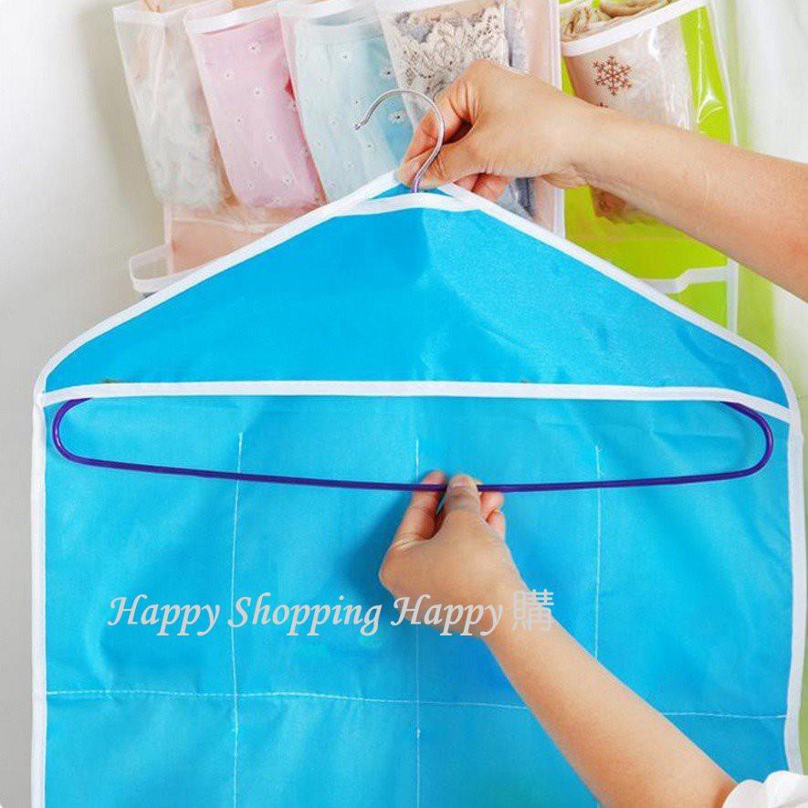 🚚🇹🇼現貨🚚 透明16格收納袋 可掛式16格收納袋 神奇收納 透明懸掛式 透明16格衣櫃收納袋掛袋 門後收納架 收納掛袋-細節圖5