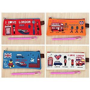 🚚🇹🇼台灣現貨🚚 英倫風牛津布筆袋 筆袋 英國倫敦 異國風情 飛越倫敦 牛津布筆袋 牛津布 文具 倫敦 衛兵 收納袋-細節圖8