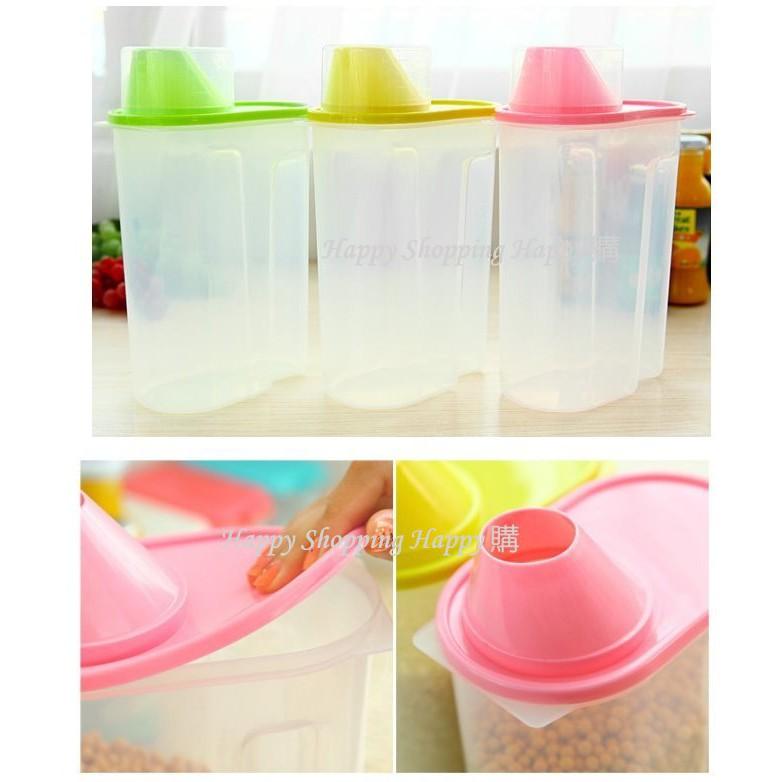 🚚🇹🇼現貨🚚 食材密封儲存罐 食物防潮罐 儲物罐 寵物飼料罐 米罐 密封罐 收納罐 飼料桶 儲物好幫手 廚房收納好幫手-細節圖3