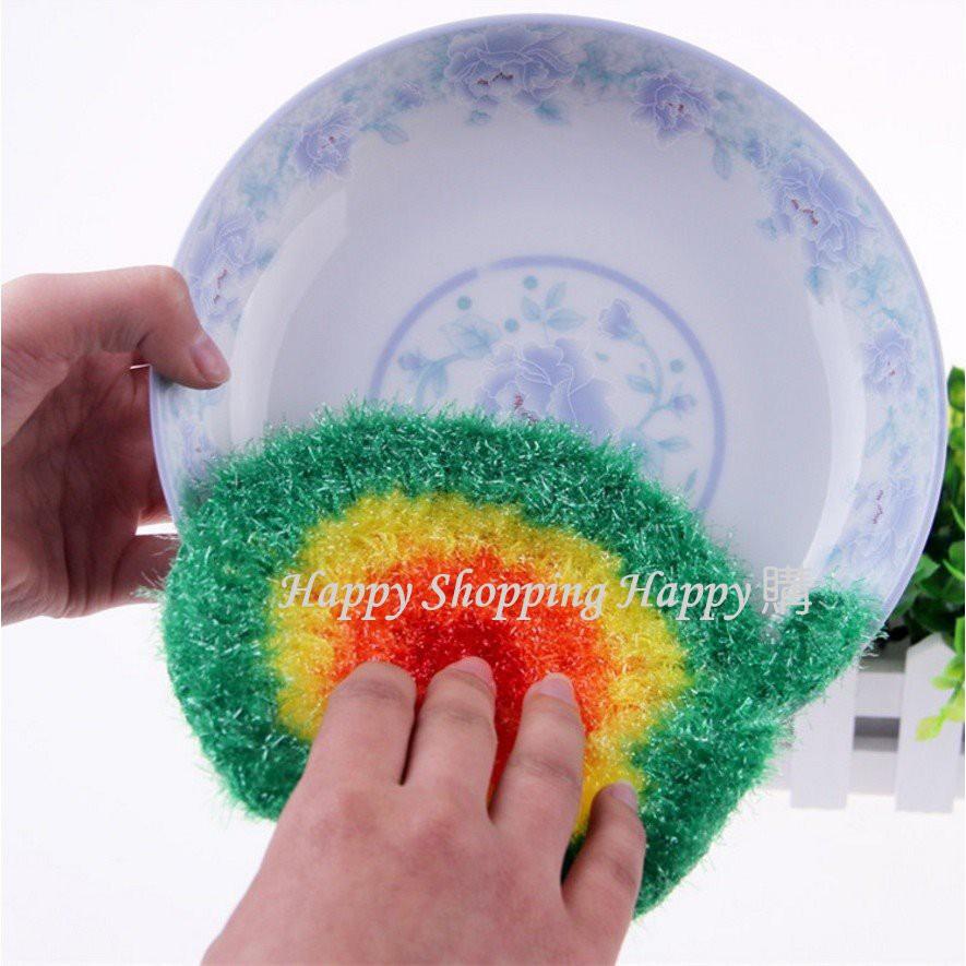 🚚🇹🇼台灣現貨🚚 超好用菜瓜布 絲光纖維菜瓜布 手工編織壓克力洗碗巾 菜瓜布 洗碗巾 去油汙 廚房清潔 居家整潔 清潔-細節圖4