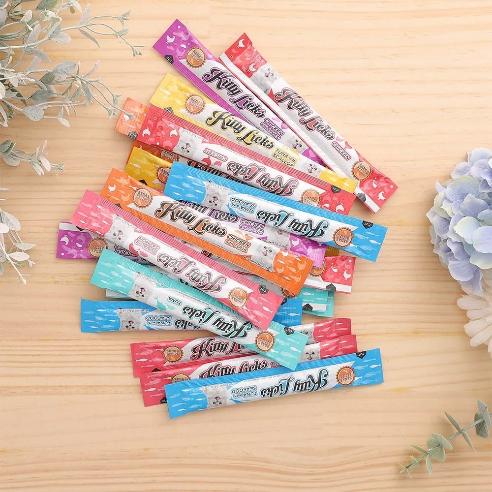 KITTY Licks 🍣 甜甜貓肉泥 貓肉泥 貓零食 肉泥條 貓 肉泥 7種口味 主子愛吃 輕鬆騙水-細節圖5