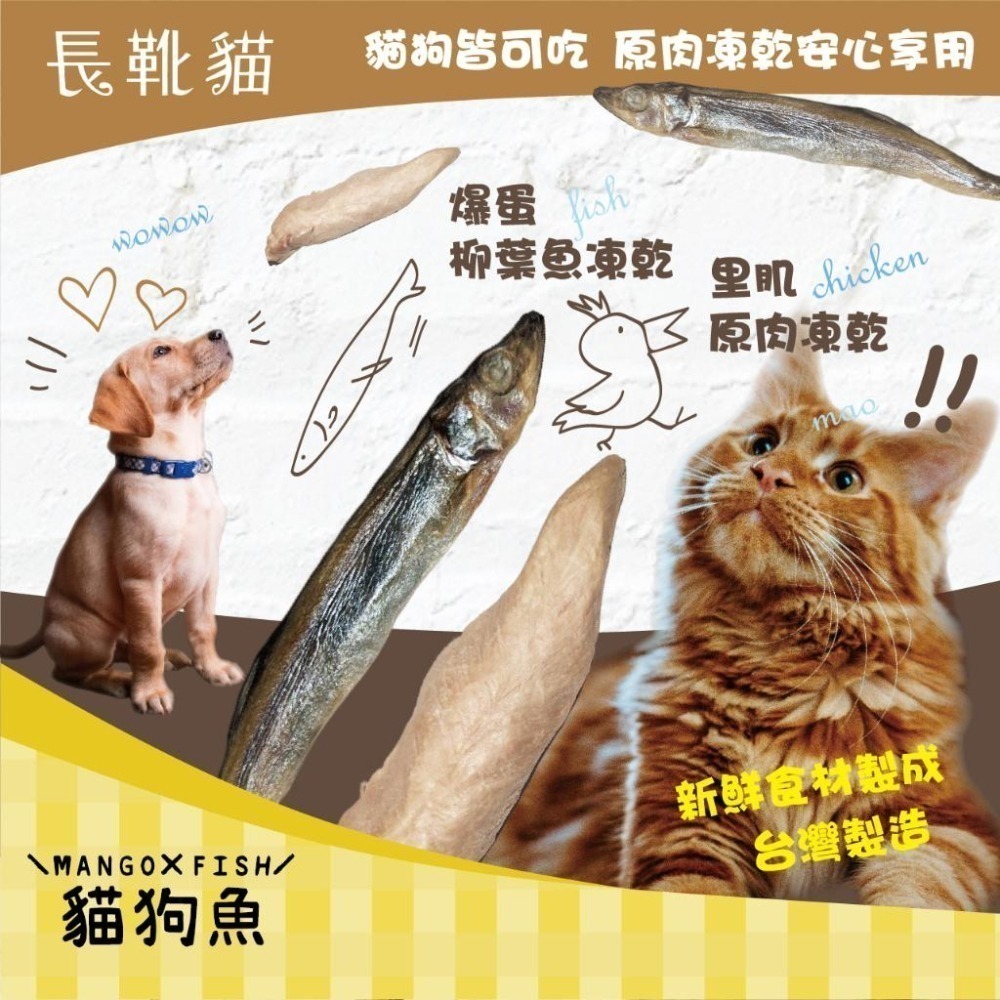 長靴貓 😎 貓狗用天然原肉凍乾 貓狗適用 貓咪凍乾零食 貓咪零食 狗 零食 貓 凍乾 新鮮食材製成 寵物凍乾 貓咪凍乾-細節圖2
