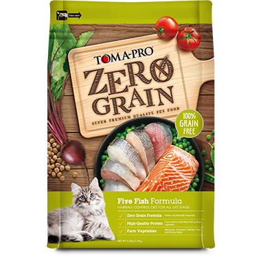 零穀全齡貓5種魚 2.5lb(綠)