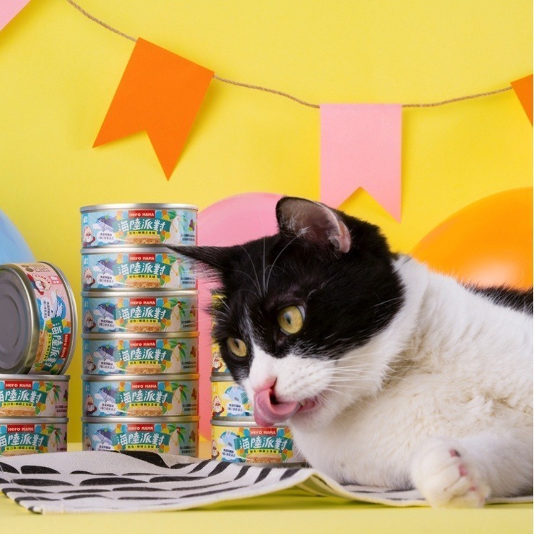 😘 HEROMAMA 😘 溯源鮮肉主食罐 😛 海陸派對主食罐 無膠主食罐 😛 低磷主食罐 80G 160G-細節圖3