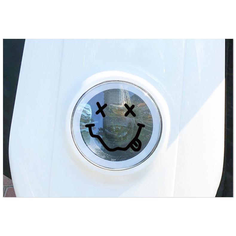 表情貼紙 🛵 大燈改裝貼 🛵 車燈裝飾貼 🛵 笑臉表情大燈 🛵 貼紙 FIDDLE4 嘉陵Coco 表情 車燈-細節圖3