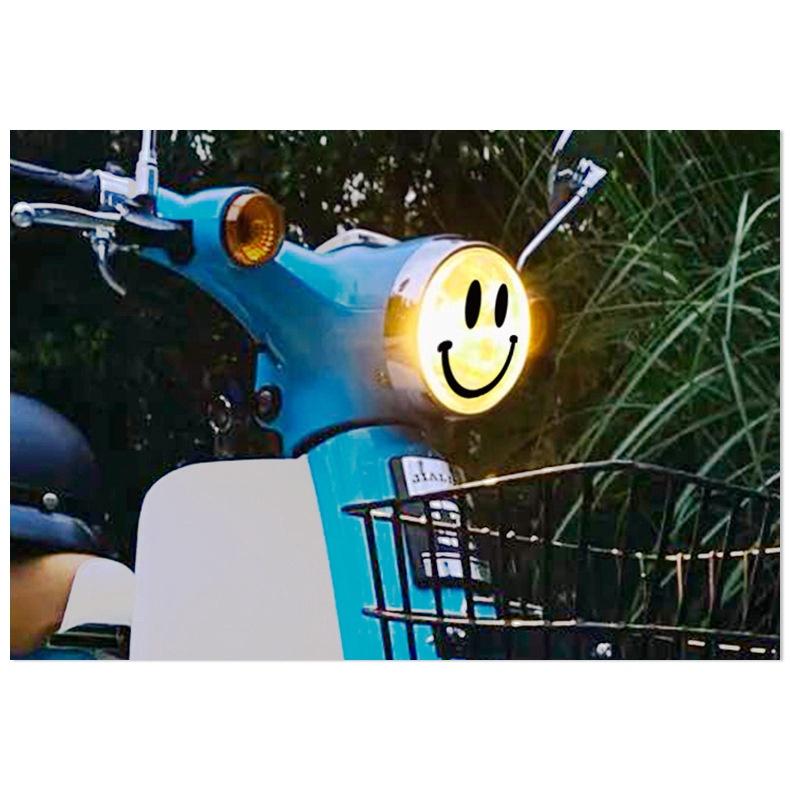 表情貼紙 🛵 大燈改裝貼 🛵 車燈裝飾貼 🛵 笑臉表情大燈 🛵 貼紙 FIDDLE4 嘉陵Coco 表情 車燈-細節圖5