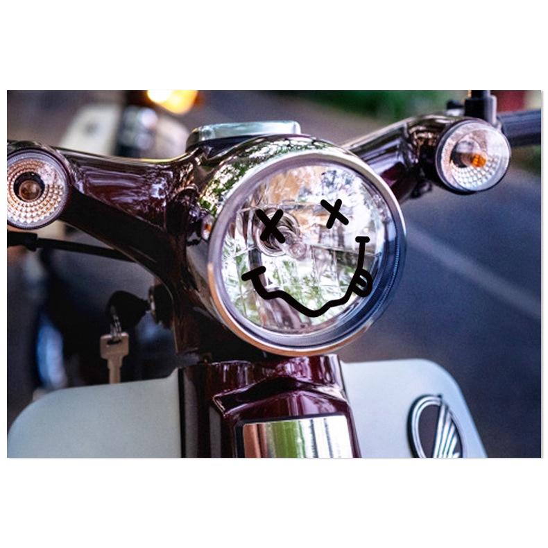 表情貼紙 🛵 大燈改裝貼 🛵 車燈裝飾貼 🛵 笑臉表情大燈 🛵 貼紙 FIDDLE4 嘉陵Coco 表情 車燈-細節圖8