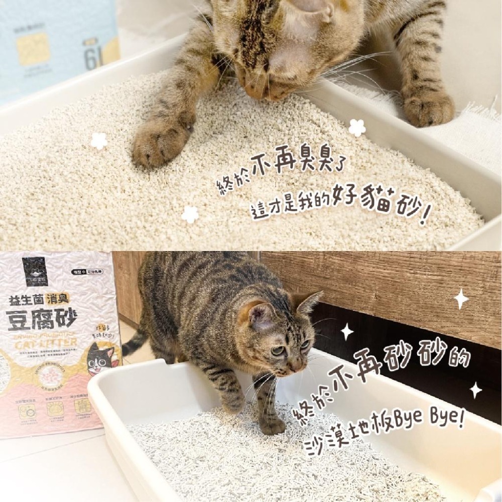 汪喵星球 ✨ 益生菌豆腐砂 ✨ 礦型 條型 米粒型 豆腐砂 貓砂 貓沙 結塊砂 凝結砂 天然砂-細節圖5