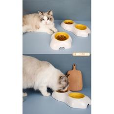 蛋蛋的可愛 🐱 蛋黃貓咪碗 蛋黃碗 寵物蛋黃雙碗 防打翻 寵物碗 貓碗 狗碗 貓咪蛋黃雙碗單碗-細節圖7