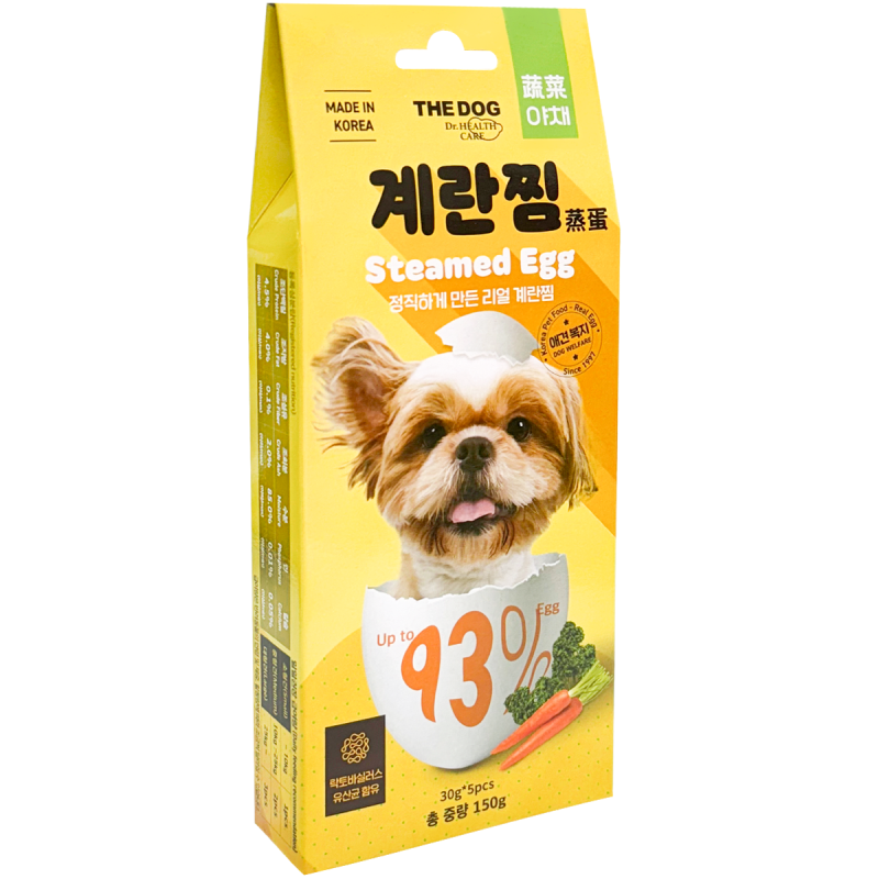 THE DOG 狗狗新鮮蒸蛋條 紅蘿蔔 起司 椰子15g 韓國 狗餅乾 狗零食 狗點心 狗狗零食 寵物食品 寵物零食-規格圖11