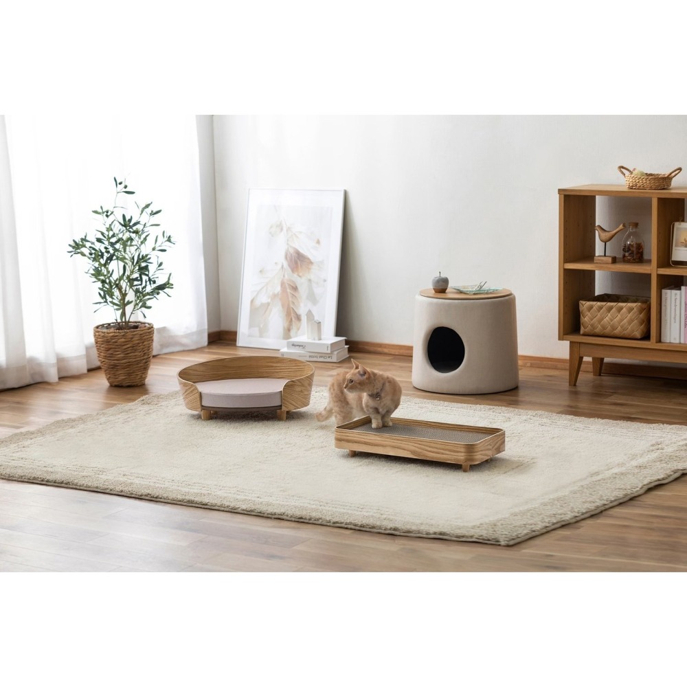 IRIS 爆品 寵物窩 木質天板寵物窩 居家座椅式翻轉窩-細節圖10