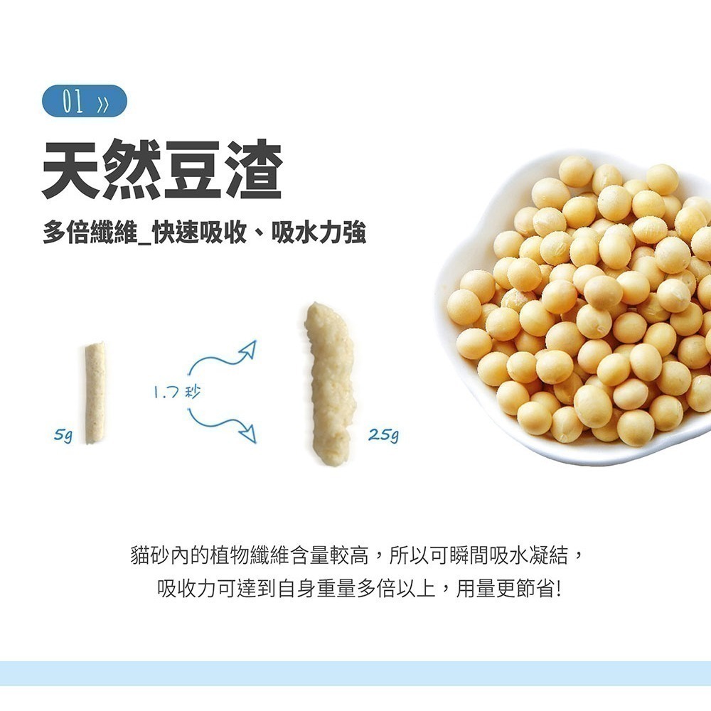 艾可 豆腐貓砂 條型豆腐貓砂 7L 凝結力相當不錯 原味 綠茶 玉米 活性碳-細節圖3