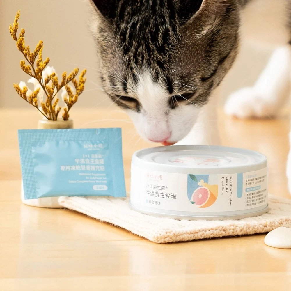 好味小姐 半溼食主食罐 貓罐頭 貓罐 主食貓罐 濕食 貓餐罐 80G-規格圖11
