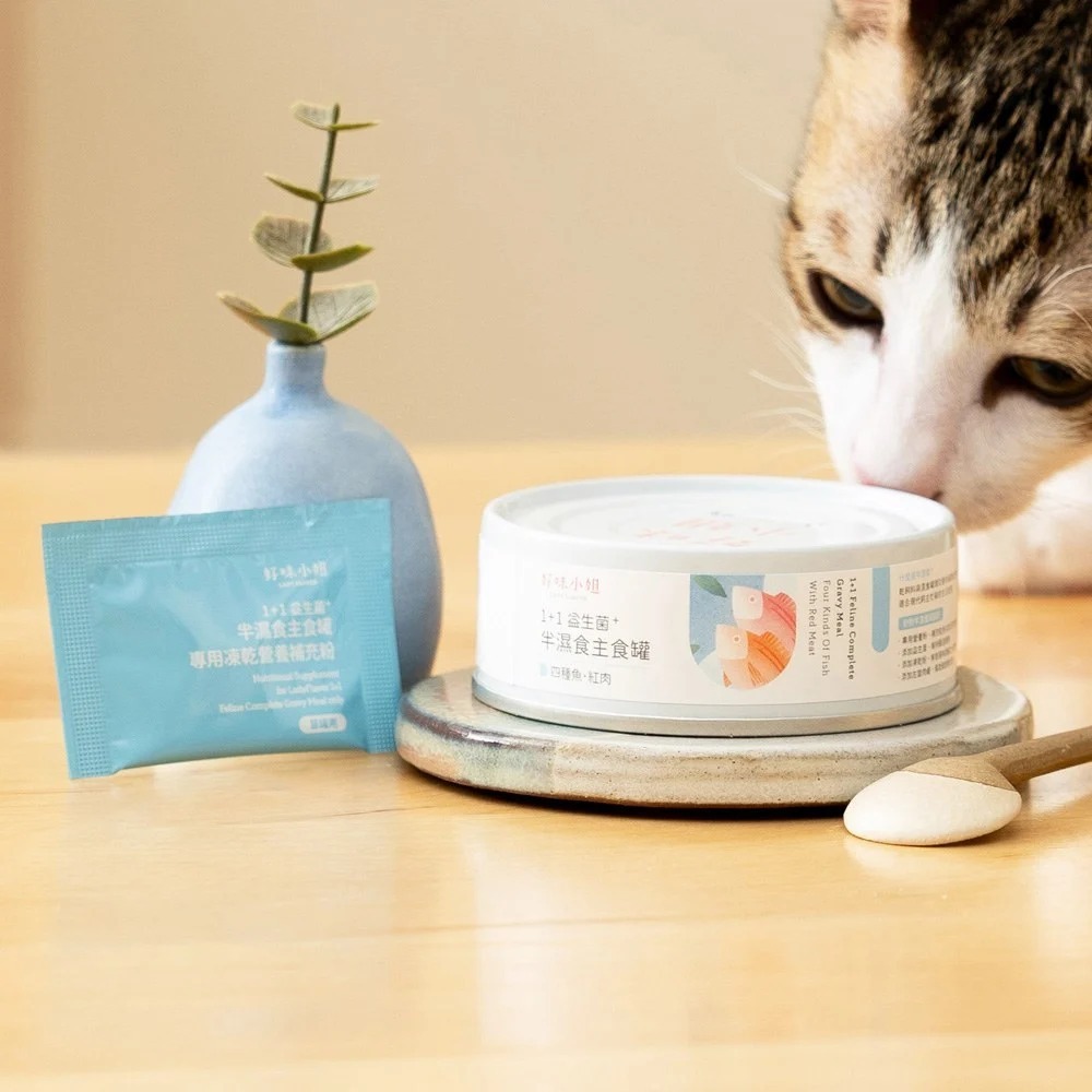 好味小姐 半溼食主食罐 貓罐頭 貓罐 主食貓罐 濕食 貓餐罐 80G-規格圖11