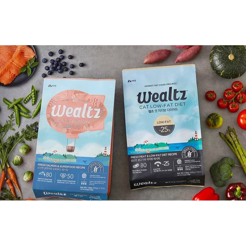 Wealtz 維爾滋 天然無穀寵物糧 2.1KG 貓犬飼料 貓糧 犬糧 幼犬貓 成犬貓 高齡犬 全齡貓 低脂高纖 鮭魚-細節圖3