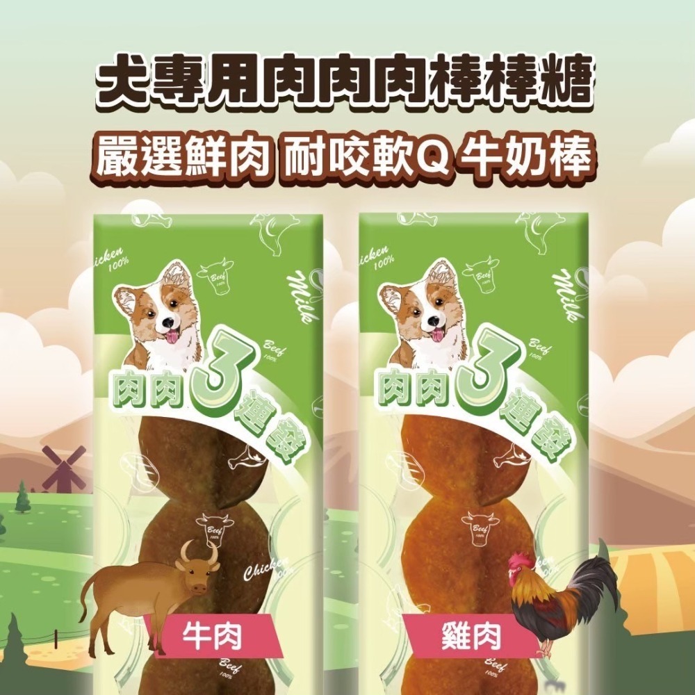 A Star 肉肉肉 棒棒糖 ARMONTO A-BONE 狗狗零食 獎勵零食 狗狗小點心 三片肉棒棒糖 台灣製-細節圖4