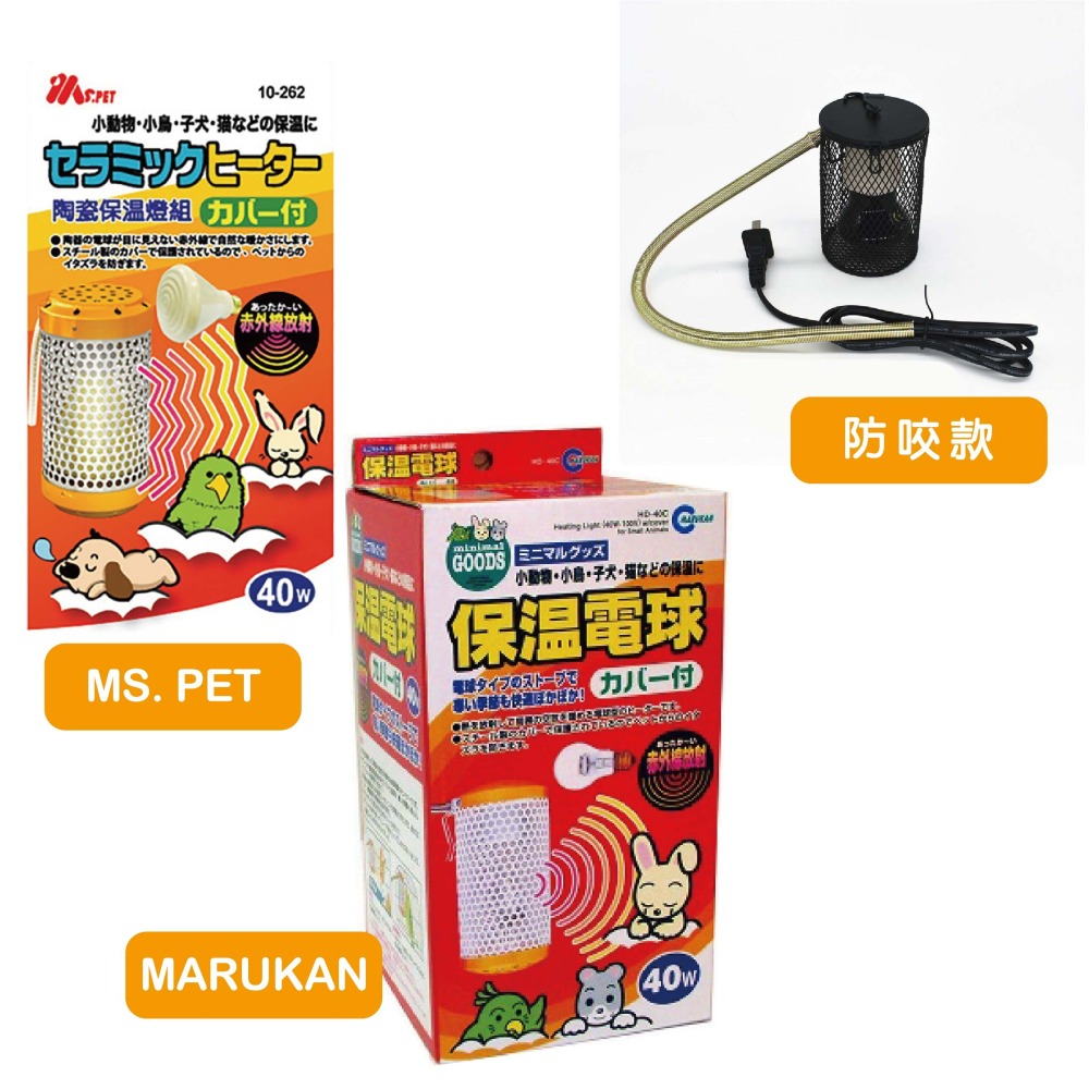 MS.PET 陶瓷保暖燈 40W 100W 小寵適用 貓狗鼠兔 紅外線保溫 保溫 原廠 小動物 鳥 鸚鵡-細節圖2
