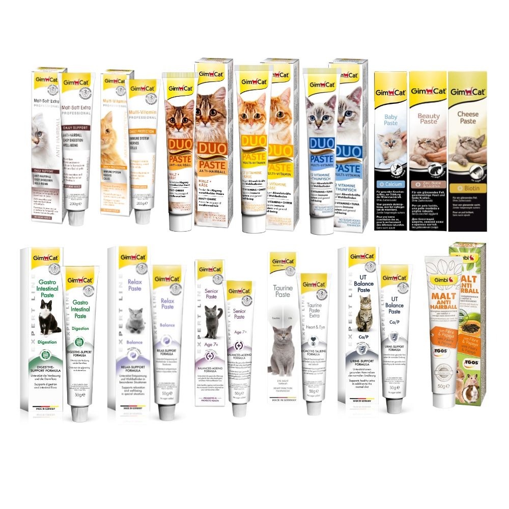 GIMPET 德國 竣寶 貓保健品 化毛膏 營養膏 安撫情緒 腸胃 高齡貓 幼貓高鈣 超級維他命膏-細節圖2