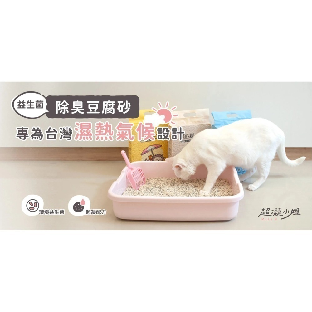 【限時購】超凝小姐 益生菌除臭豆腐砂6包(一箱)-細節圖4