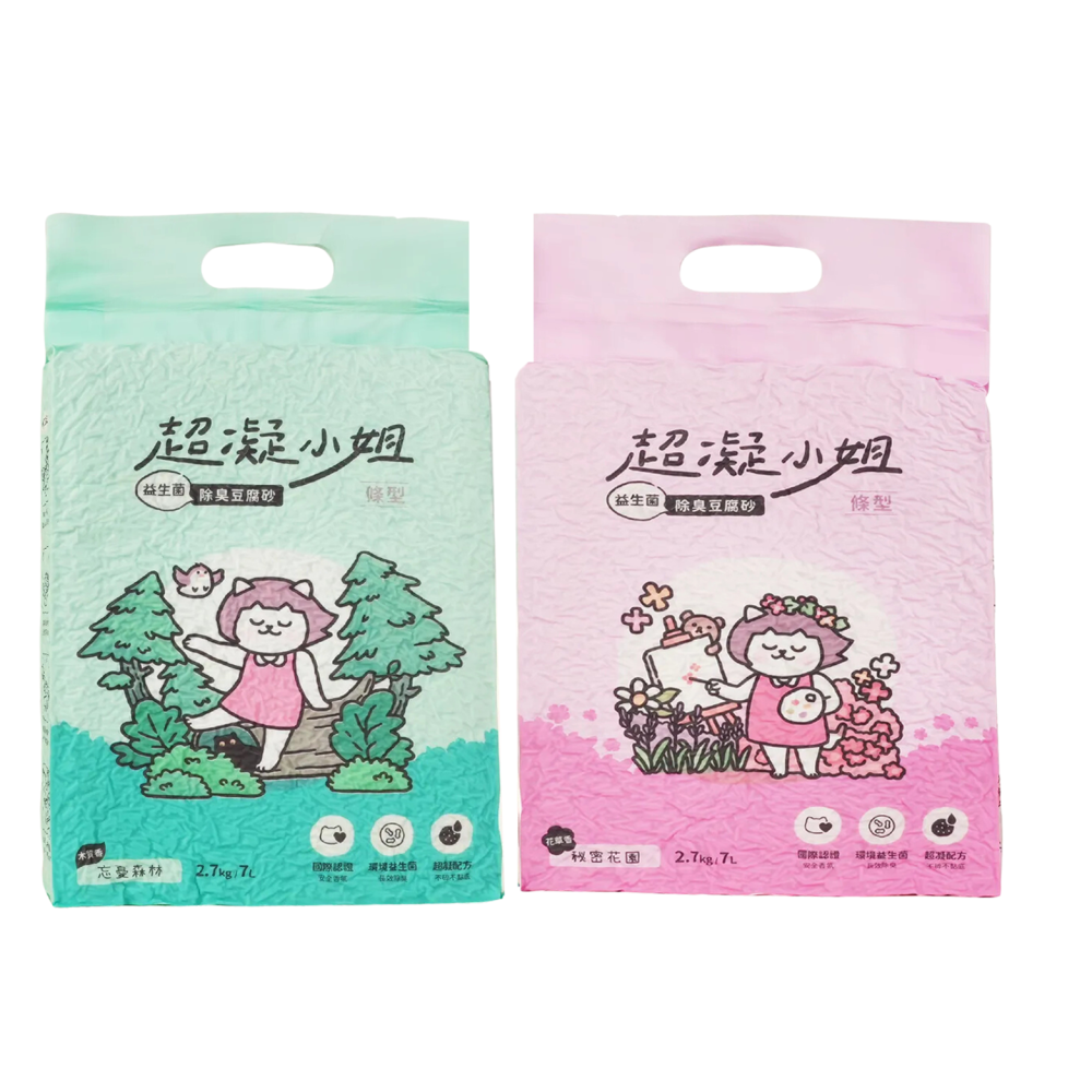 【限時購】超凝小姐 益生菌除臭豆腐砂6包(一箱)-細節圖7